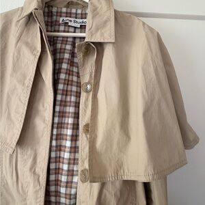 Acne Studios Trench Coat with cape details